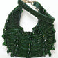 Rajwada Dark Green Suede Embellished Clutch For Women