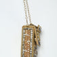 Rajwada Beige Suede Embellished Clutch For Women