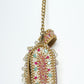 Rajwada Beige Suede Embellished Clutch For Women