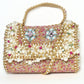 Rajwada Beige Suede Embellished Clutch For Women