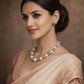 Rajwada Mauve Alloy Pearl Jewellery Set For Women