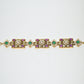 Rajwada Multi Colour Alloy Stone And Pearl Bracelet For Women