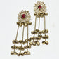 Rajwada Gold Alloy Stone Earrings For Women