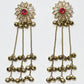 Rajwada Gold Alloy Stone Earrings For Women