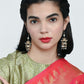 Rajwada Gold Alloy Embellished Earrings For Women