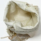 Rajwada Off White & Golden Silk Blend Woven Potli For Women