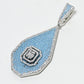 Rajwada Sky Blue Alloy Stone Earrings For Women