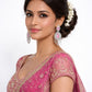 Rajwada Pink And Silver Alloy Stone Earrings For Women