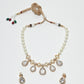 Rajwada White Alloy Pearl And Stone Jewellery Set For Women