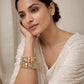Rajwada Multi Colour Alloy Beaded And Stone Bangles For Women