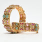Rajwada Multi Colour Alloy Beaded And Stone Bangles For Women