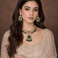 Rajwada Green Alloy Stone Jewellery Set For Women