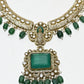 Rajwada Green Alloy Stone Jewellery Set For Women