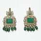 Rajwada Green Alloy Stone Jewellery Set For Women