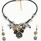 Rajwada Multicolor Silicon Embellished Jewellery Set For Women