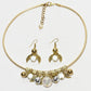 Rajwada Golden PU Embellished Jewellery Set For Women