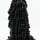 Rajwada Black Suede Stone And Pearl Embellished Clutch For Women