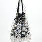 Rajwada Black Suede Stone And Pearl Embellished Potli For Women