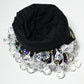 Rajwada Black Suede Stone And Pearl Embellished Potli For Women