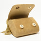 Rajwada Golden Suede Sequence Embellished Clutch For Women