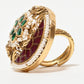 Rajwada Multicolor Alloy Embellished Ring For Women