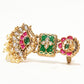 Rajwada Multicolor Alloy Embellished Ring For Women