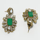 Rajwada White And Green Alloy Stone Jewellery Set For Women