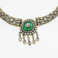 Rajwada Green Alloy Stone Jewellery Set For Women