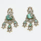 Rajwada White And Green Alloy Stone Jewellery Set For Women