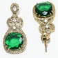 Rajwada White And Green Alloy Stone Jewellery Set For Women