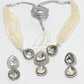 Rajwada White Alloy Stone Jewellery Set For Women