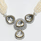 Rajwada White Alloy Stone Jewellery Set For Women