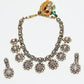 Rajwada Pink And White Alloy Stone Jewellery Set For Women