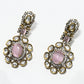 Rajwada Pink And White Alloy Stone Jewellery Set For Women