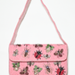 Rajwada Pink Suede Pearl And Cutdana Embellished Clutch For Women