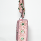 Rajwada Light Pink Suede Cutdana Embellished Clutch For Women