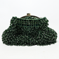 Rajwada Dark Green Suede Cutdana Embellished Potli For Women