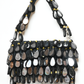 Rajwada Black Suede Cutdana And Mirror Embellished Clutch For Women