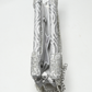 Rajwada Silver Leather Cutdana Embellished Clutch For Women