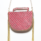 Rajwada Maroon Suede Stone And Cutdana Embellished Clutch For Women