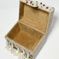 Rajwada Off White Suede Pearl Embellished Clutch For Women