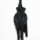 Rajwada Black Suede Cutdana Embellished Potli For Women