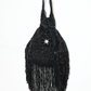 Rajwada Black Suede Cutdana Embellished Potli For Women