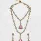 Rajwada Golden And Light Pink Kundan And Stone Jewellery Set For Women