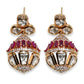 Rajwada Golden And Red Alloy Kundan And Stone Jewellery Set For Women