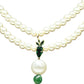 Rajwada White & Green Alloy Embellished Neckpiece For Women