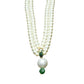 Rajwada White & Green Alloy Embellished Neckpiece For Women
