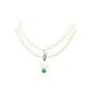 Rajwada White & Green Alloy Embellished Neckpiece For Women