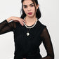 Rajwada White Alloy Beaded Pearl And Stone Embellished Neckpiece For Women