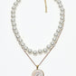 Rajwada White Alloy Beaded Pearl And Stone Embellished Neckpiece For Women